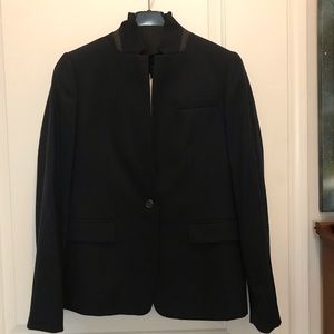 J Crew Wool Regent blazer jacket Navy/gray collar